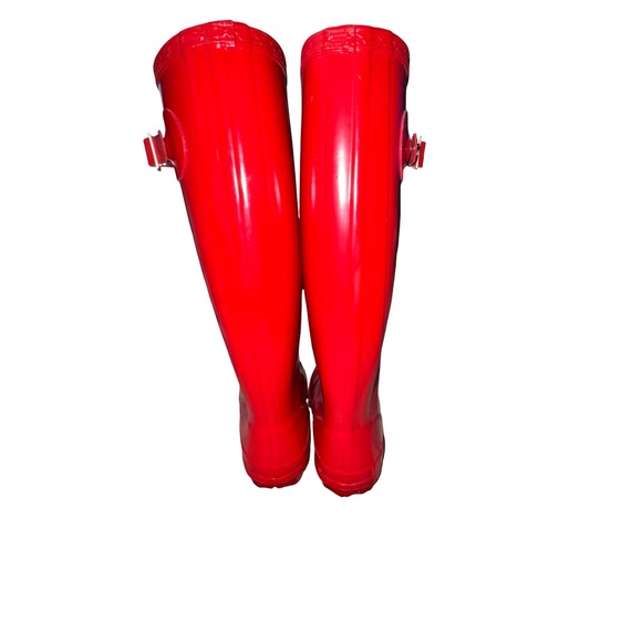 Hunter Original Tall fishermancore Red Rain Boots Women’s Wellington heritage 9 - Picture 7 of 9